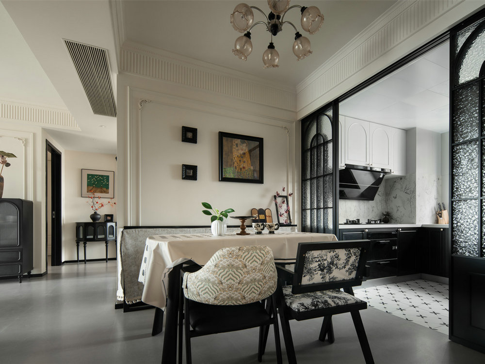 漢江華府119平法式復古風格裝修效果圖