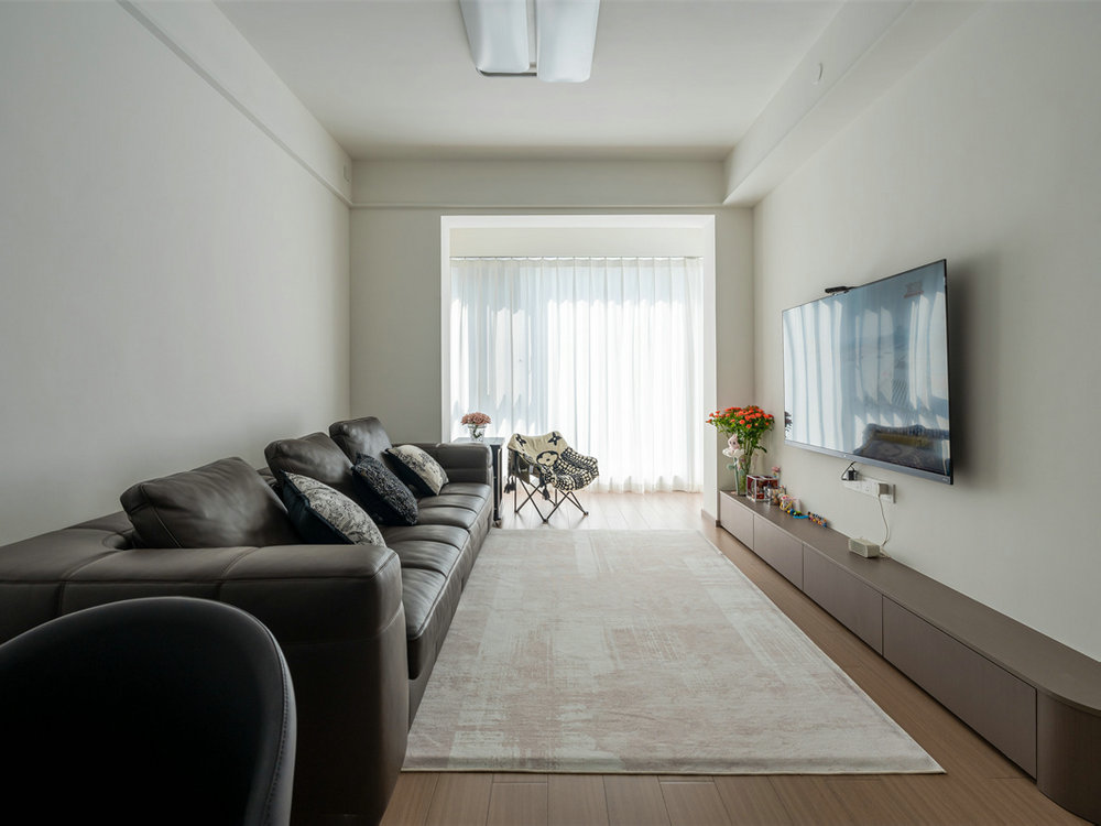 華僑城紅坊99平現代風格裝修效果圖