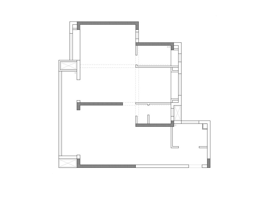 中交澄園130平現代極簡風格裝修效果圖