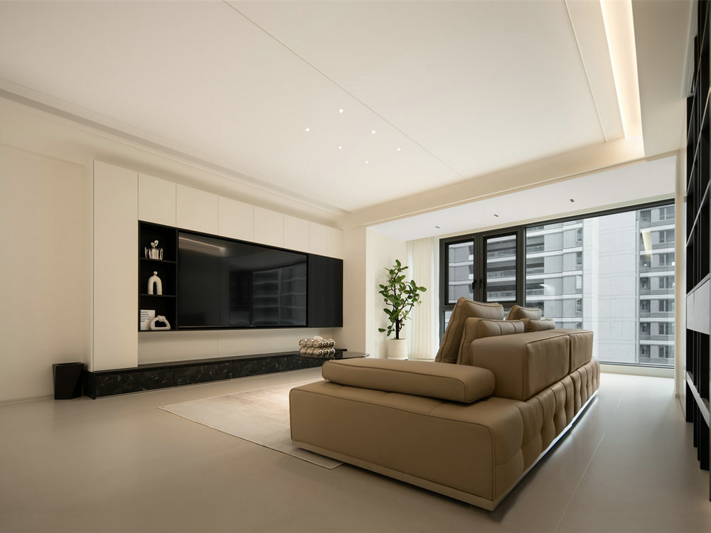 中交澄園130平現代極簡風格裝修效果圖