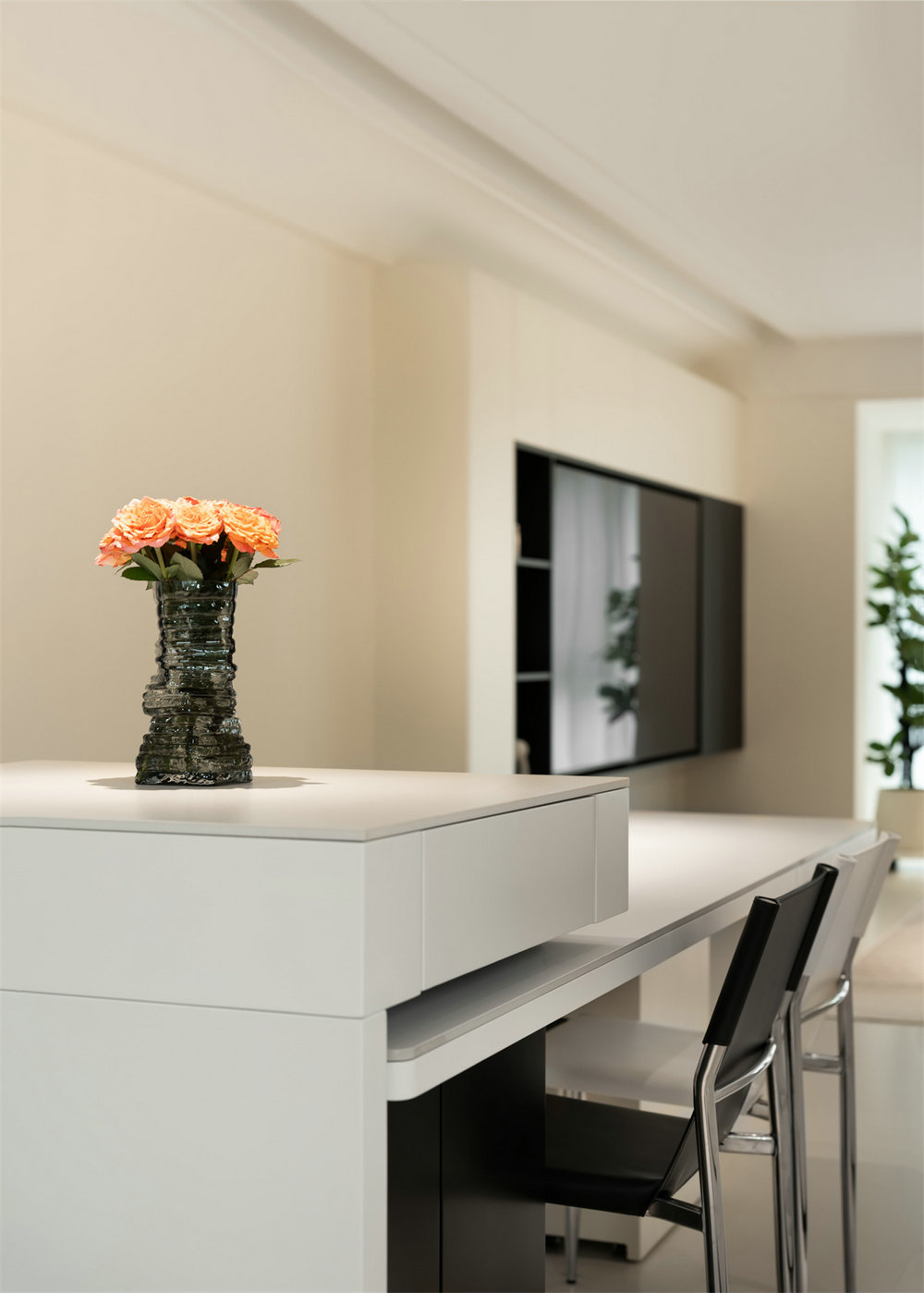 中交澄園130平現代極簡風格裝修效果圖