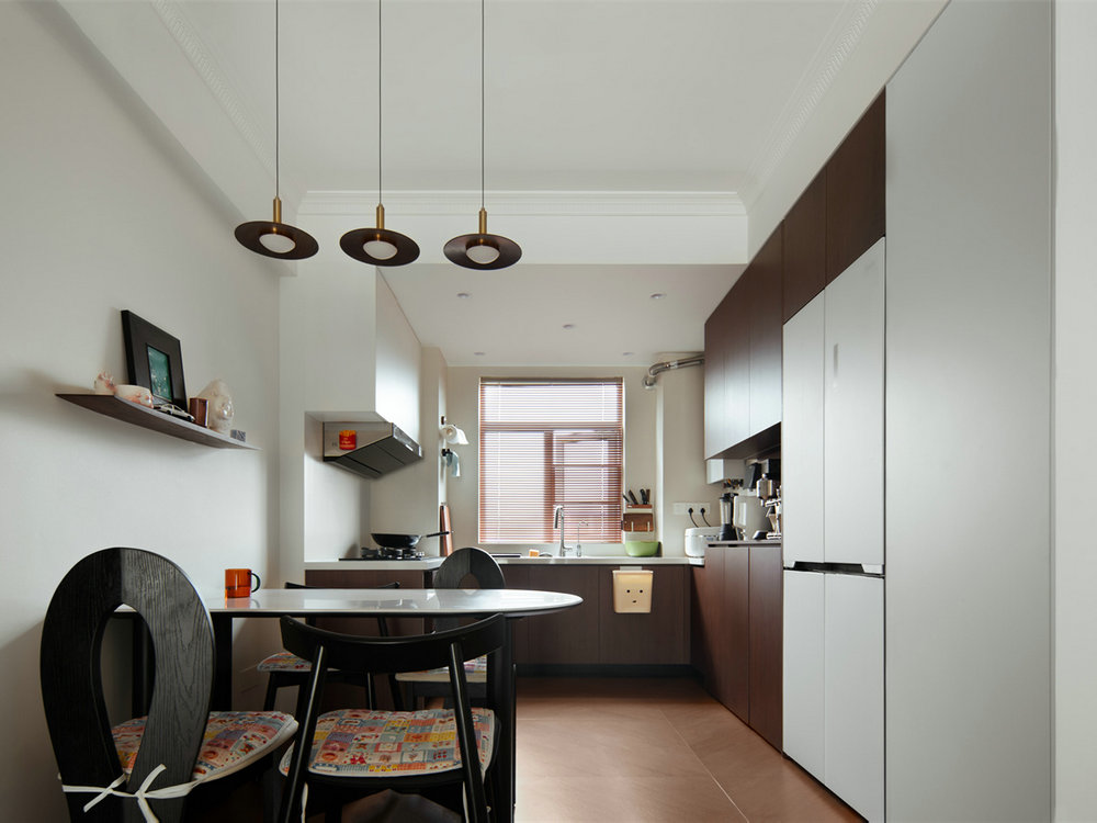 美院幸福里70平中古風格裝修效果圖