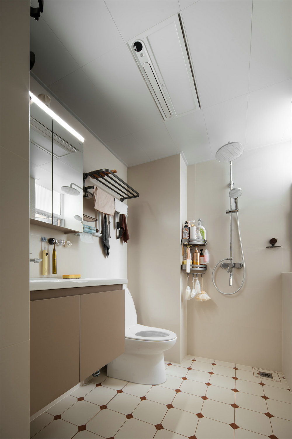 美院幸福里70平中古風格裝修效果圖