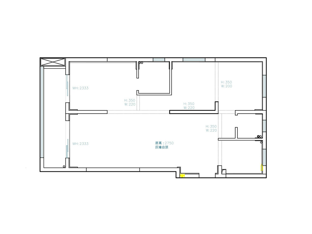 中建星光城126平現代風格裝修效果圖
