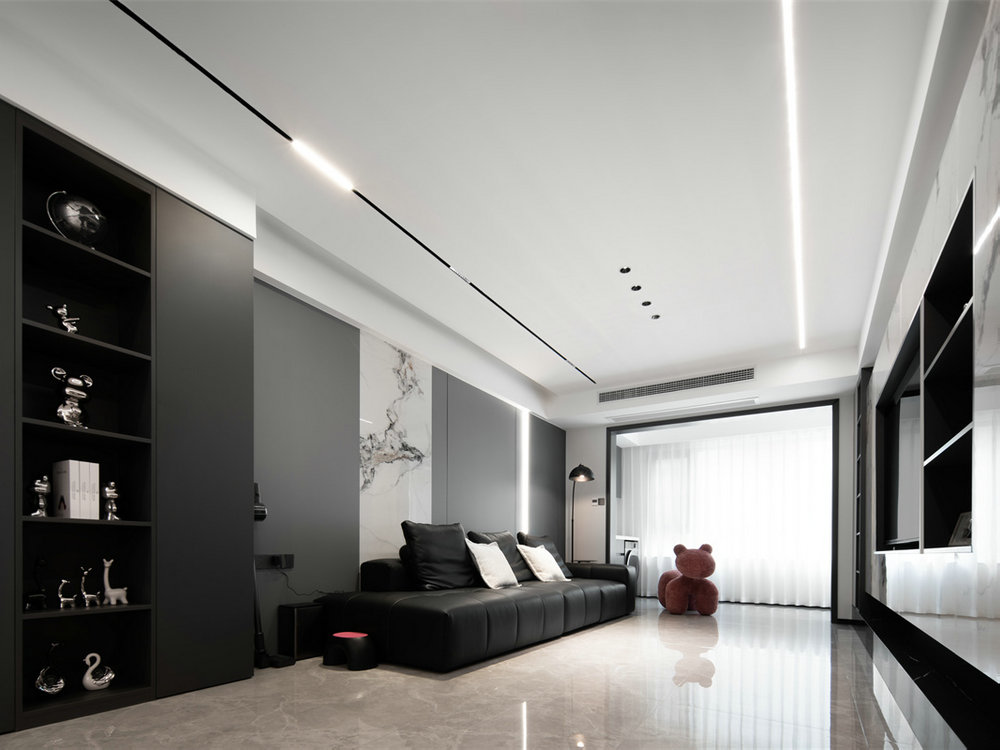 中建星光城126平現代風格裝修效果圖