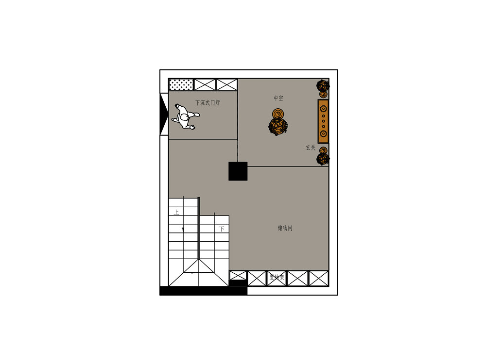 碧樂城220平中古法式風格裝修效果圖