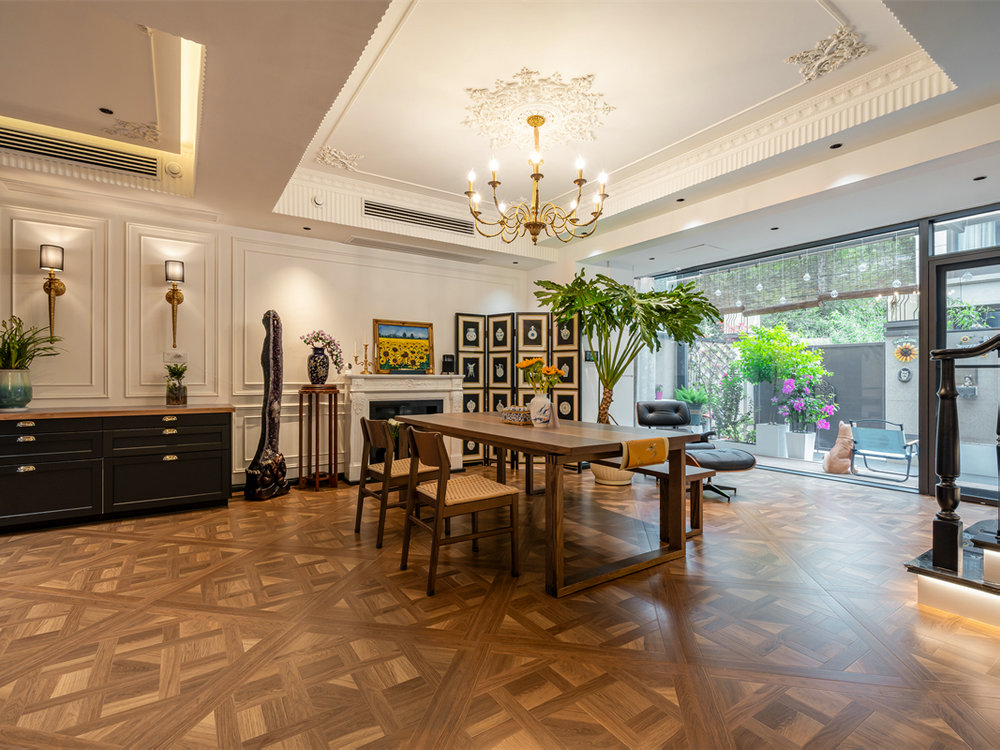 碧樂城220平中古法式風格裝修效果圖