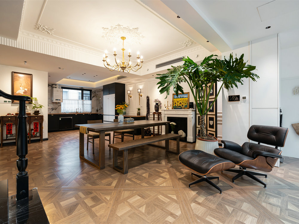 碧樂城220平中古法式風格裝修效果圖