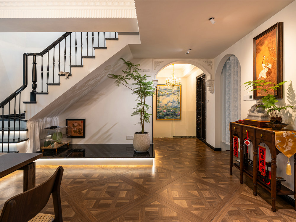 碧樂城220平中古法式風格裝修效果圖