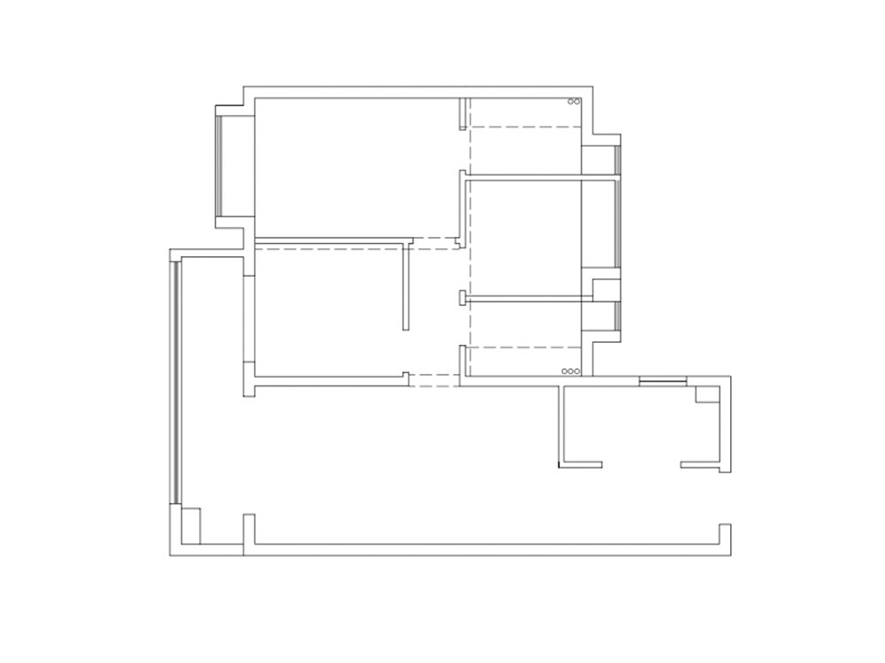 雅居樂花園105平奶油風格裝修效果圖