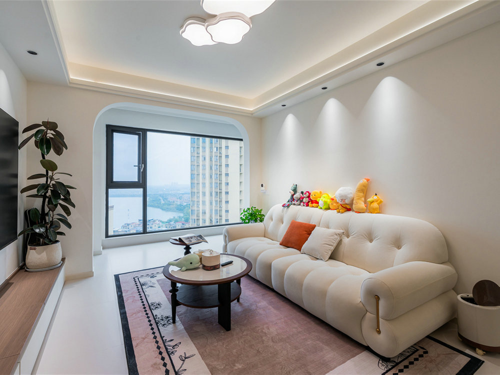 雅居樂花園105平奶油風格裝修效果圖