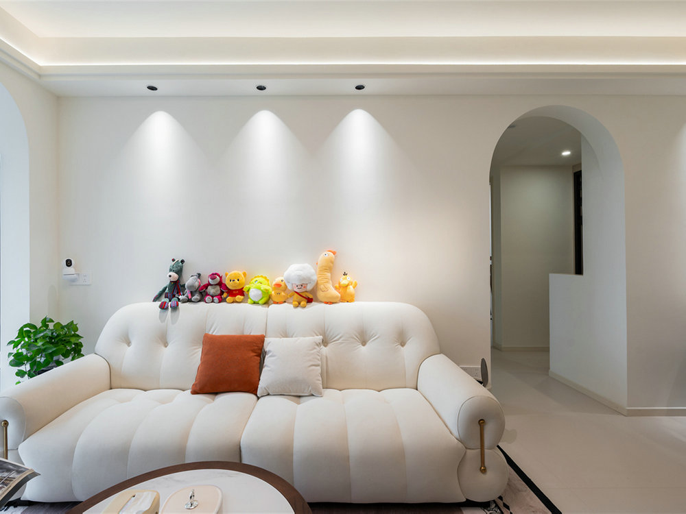 雅居樂花園105平奶油風格裝修效果圖