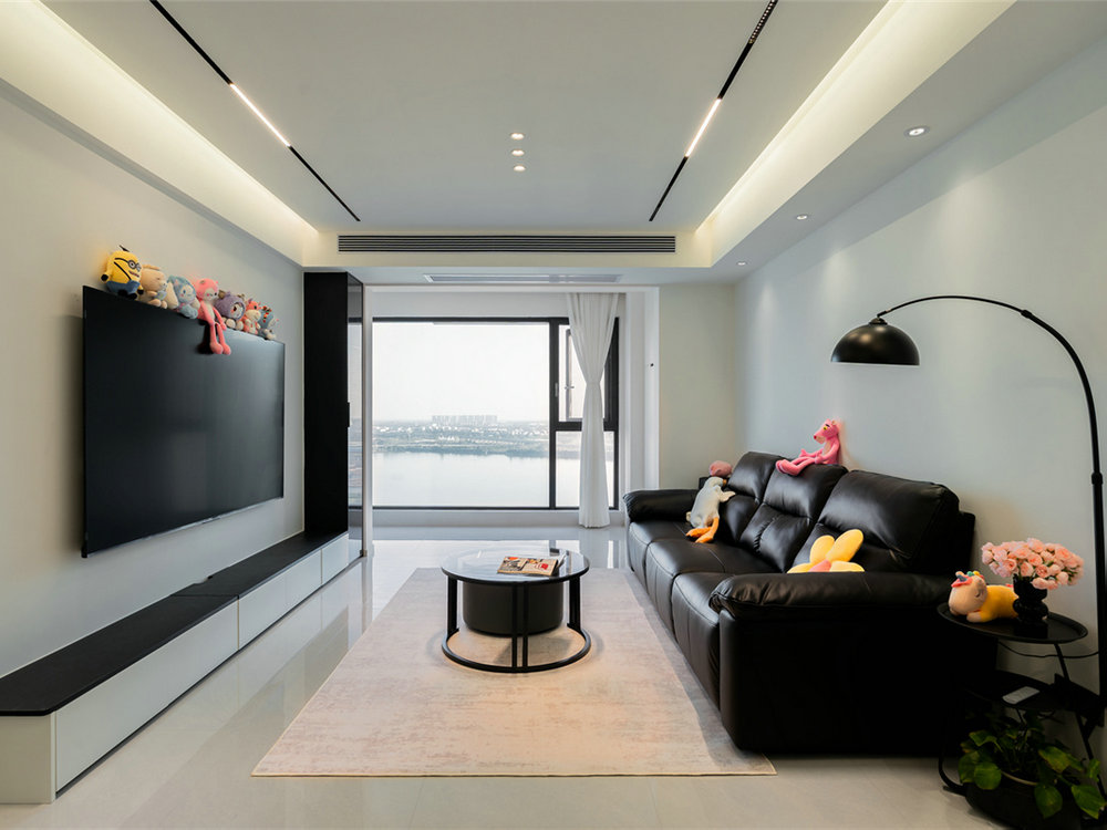 雅居樂花園105平現代風格裝修效果圖