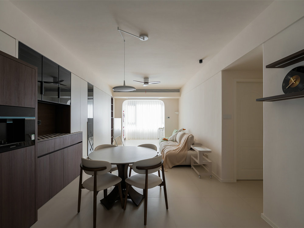 美聯城觀120平奶油風格裝修效果圖