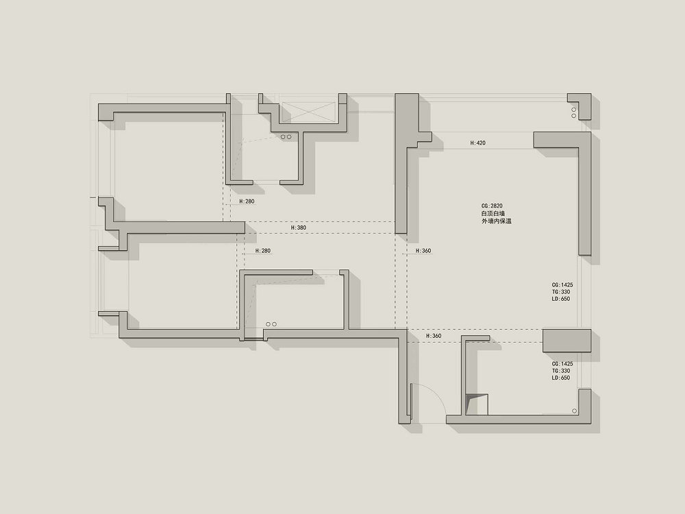 星譽國際云居121平原木奶油風裝修效果圖