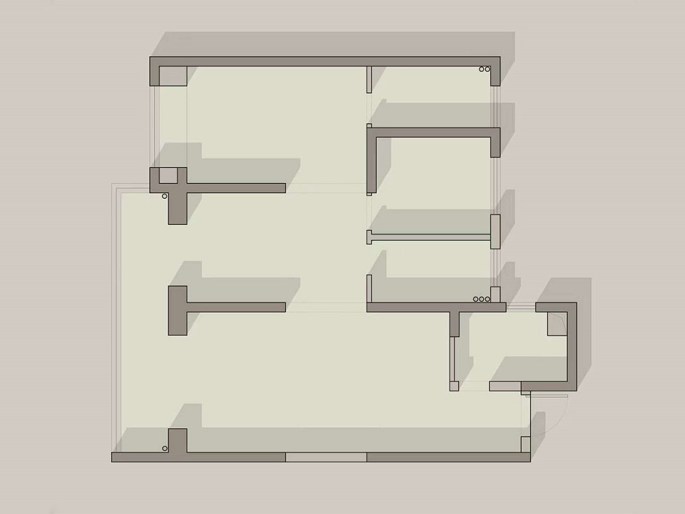 月亮灣137平現代風格裝修效果圖