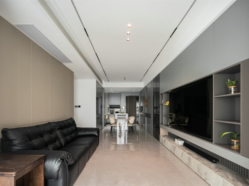 月亮灣137平現代風格裝修效果圖