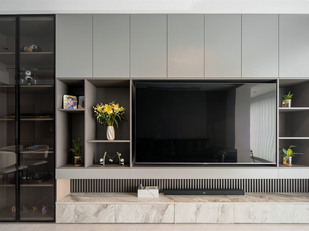 月亮灣137平現代風格裝修效果圖