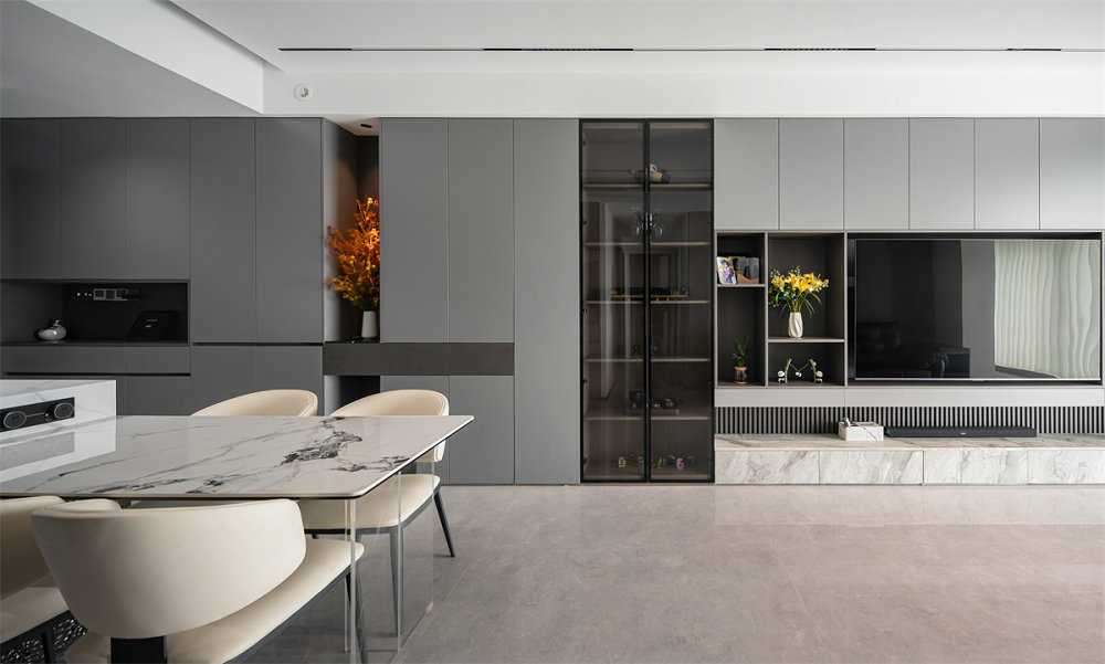 月亮灣137平現代風格裝修效果圖