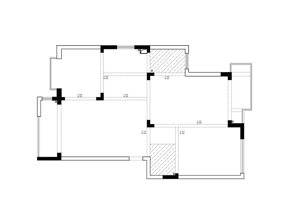 錦繡龍城117平中古風格裝修效果圖