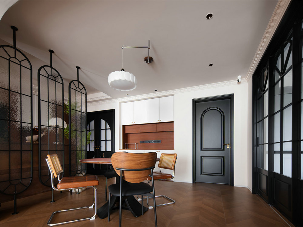 錦繡龍城117平中古風格裝修效果圖