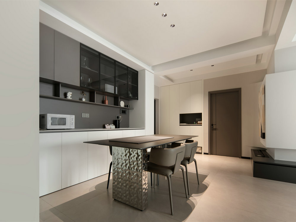 金湖天地120平現代風格裝修效果圖