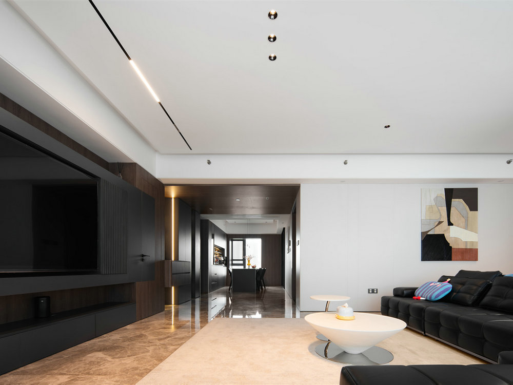 鳳起聽瀾220平意式極簡風格裝修效果圖