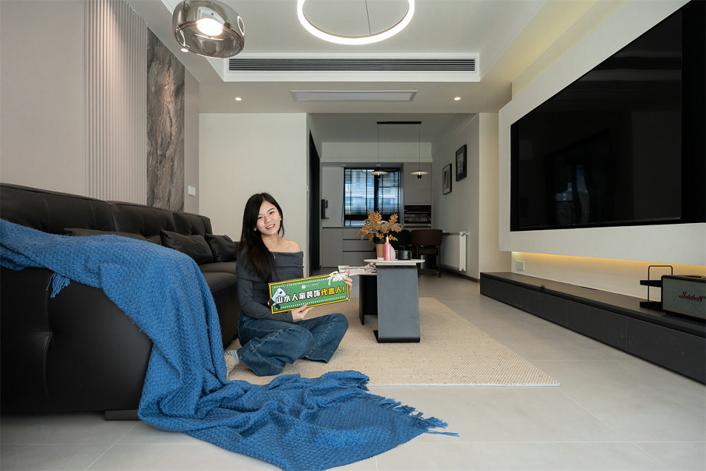 鼎正悅府108平現代風格裝修效果圖