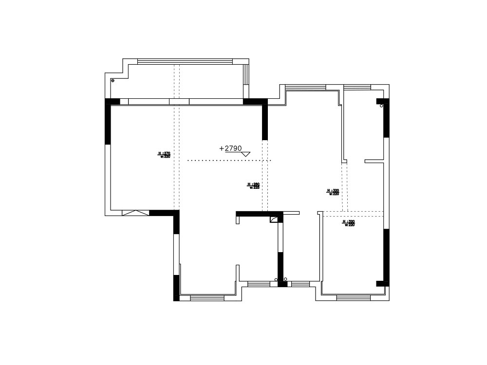 鼎正悅府108平現代風格裝修效果圖