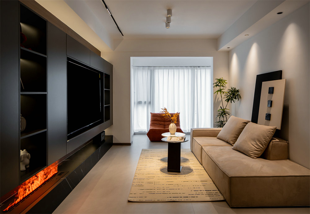 中建大公館102平意式輕奢風格裝修效果圖