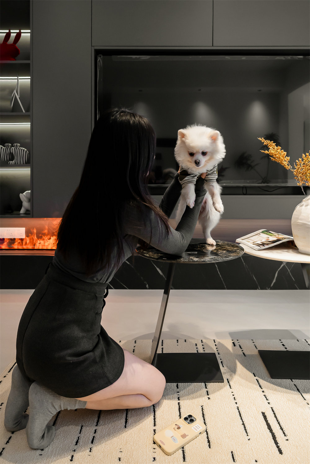 中建大公館102平意式輕奢風格裝修效果圖