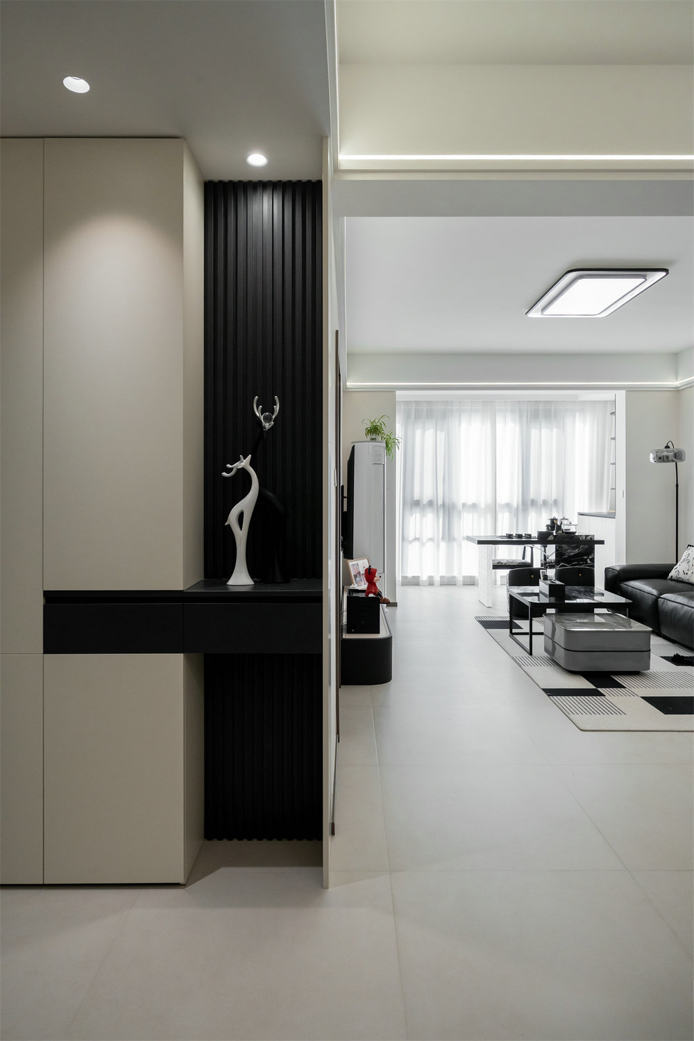 長江紫都93平現代風格裝修效果圖