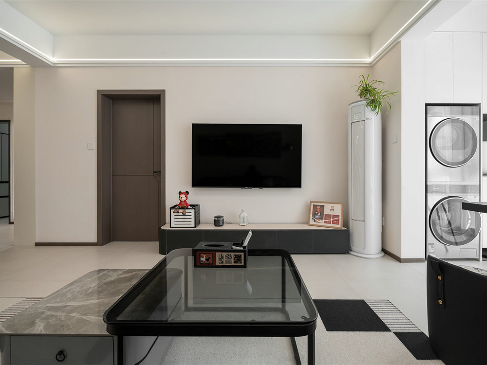 長江紫都93平現代風格裝修效果圖