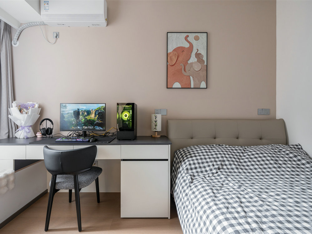 長江紫都93平現代風格裝修效果圖