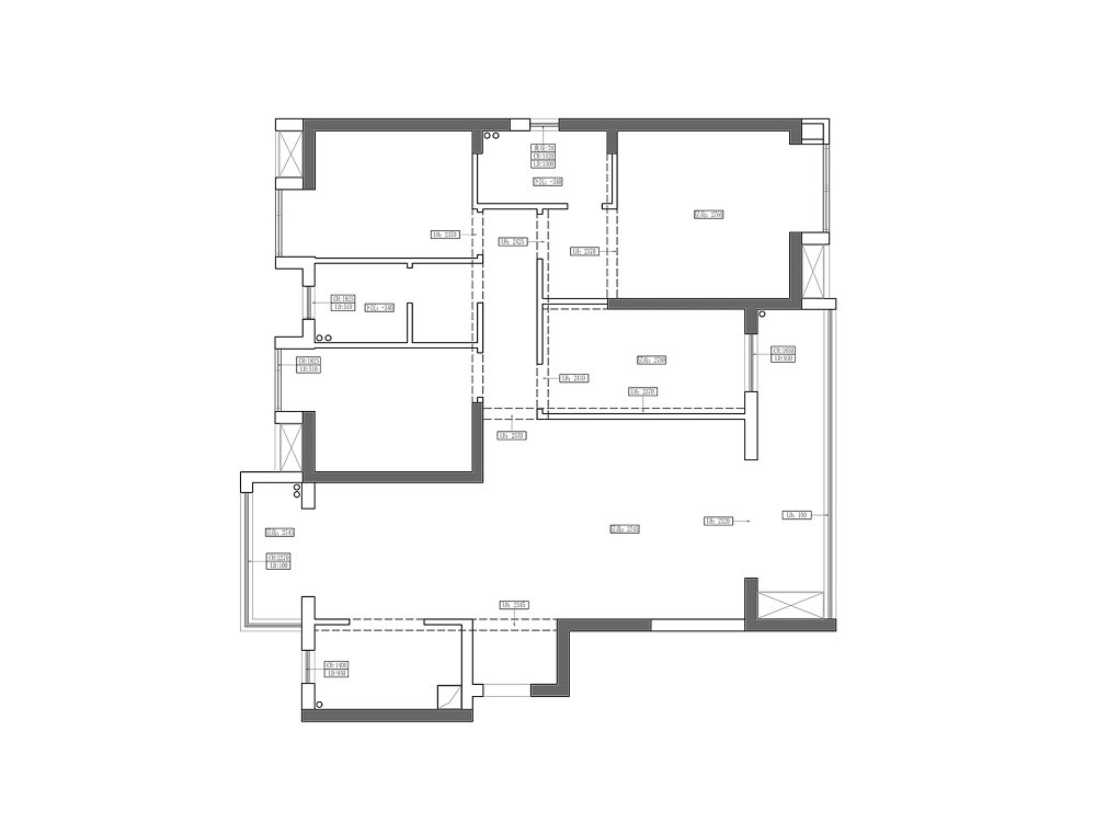 保利城140平現代簡約風格裝修效果圖