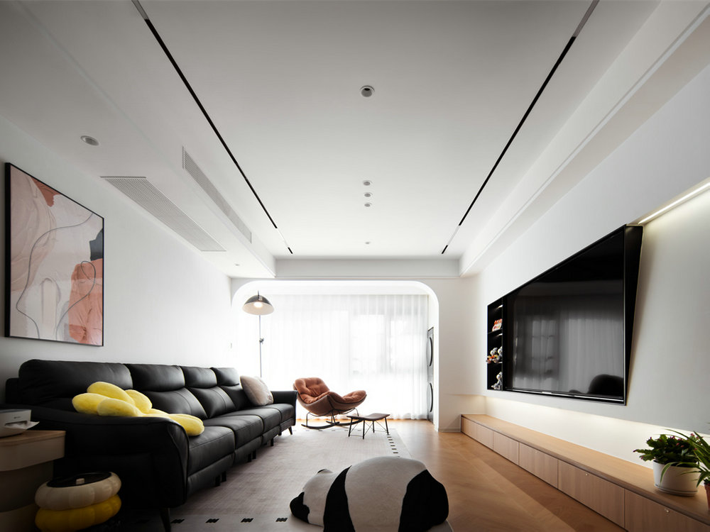 綠城留香園132平原木奶油風格裝修效果圖