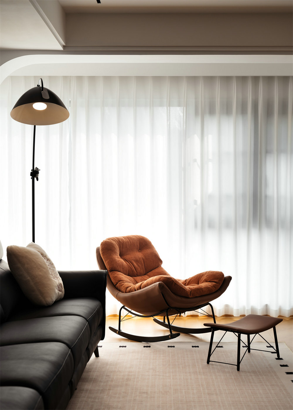 綠城留香園132平原木奶油風格裝修效果圖