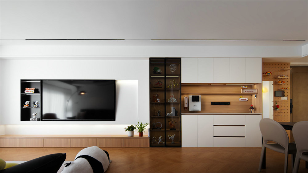 綠城留香園132平原木奶油風格裝修效果圖