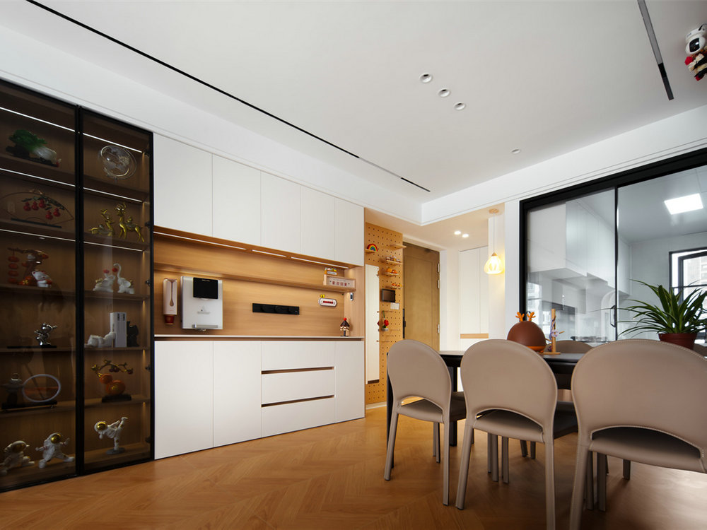 綠城留香園132平原木奶油風格裝修效果圖