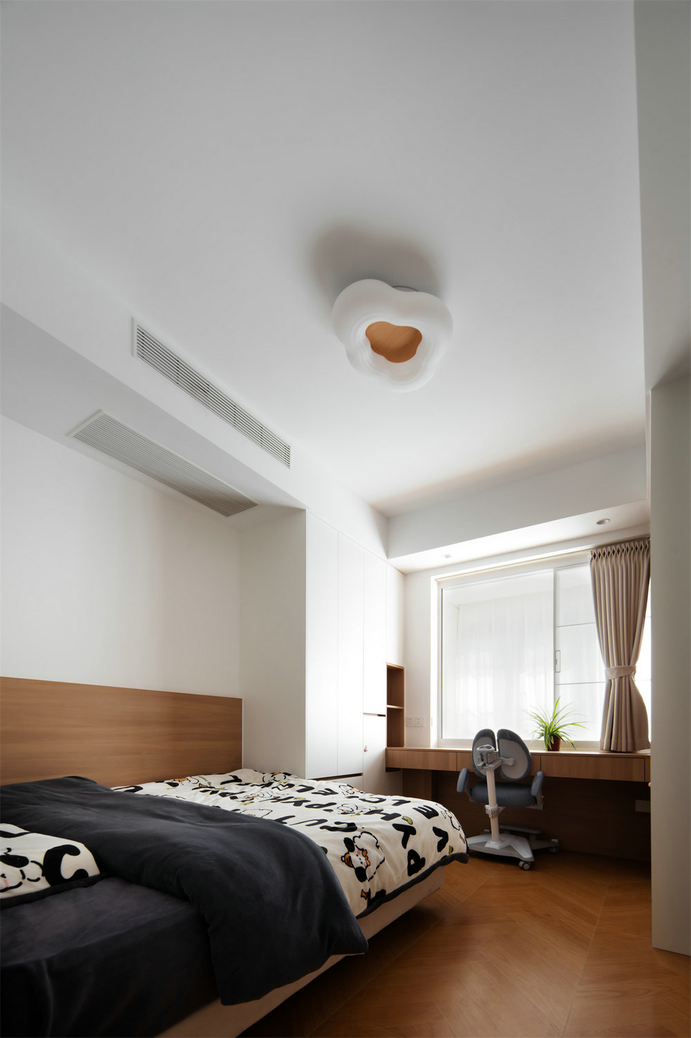 綠城留香園132平原木奶油風格裝修效果圖