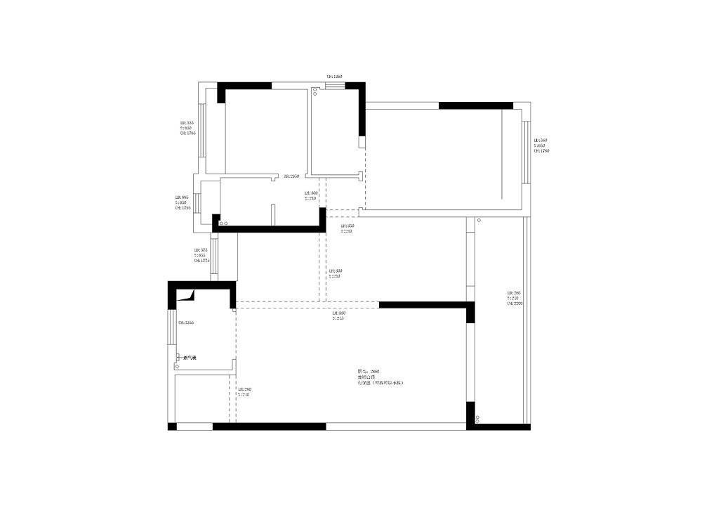 信達新外灘133平意式簡約風格裝修效果圖