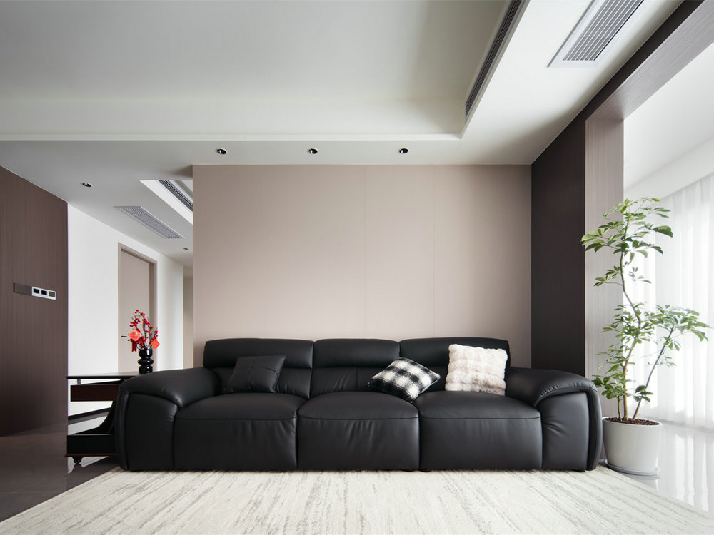 信達新外灘133平意式簡約風格裝修效果圖