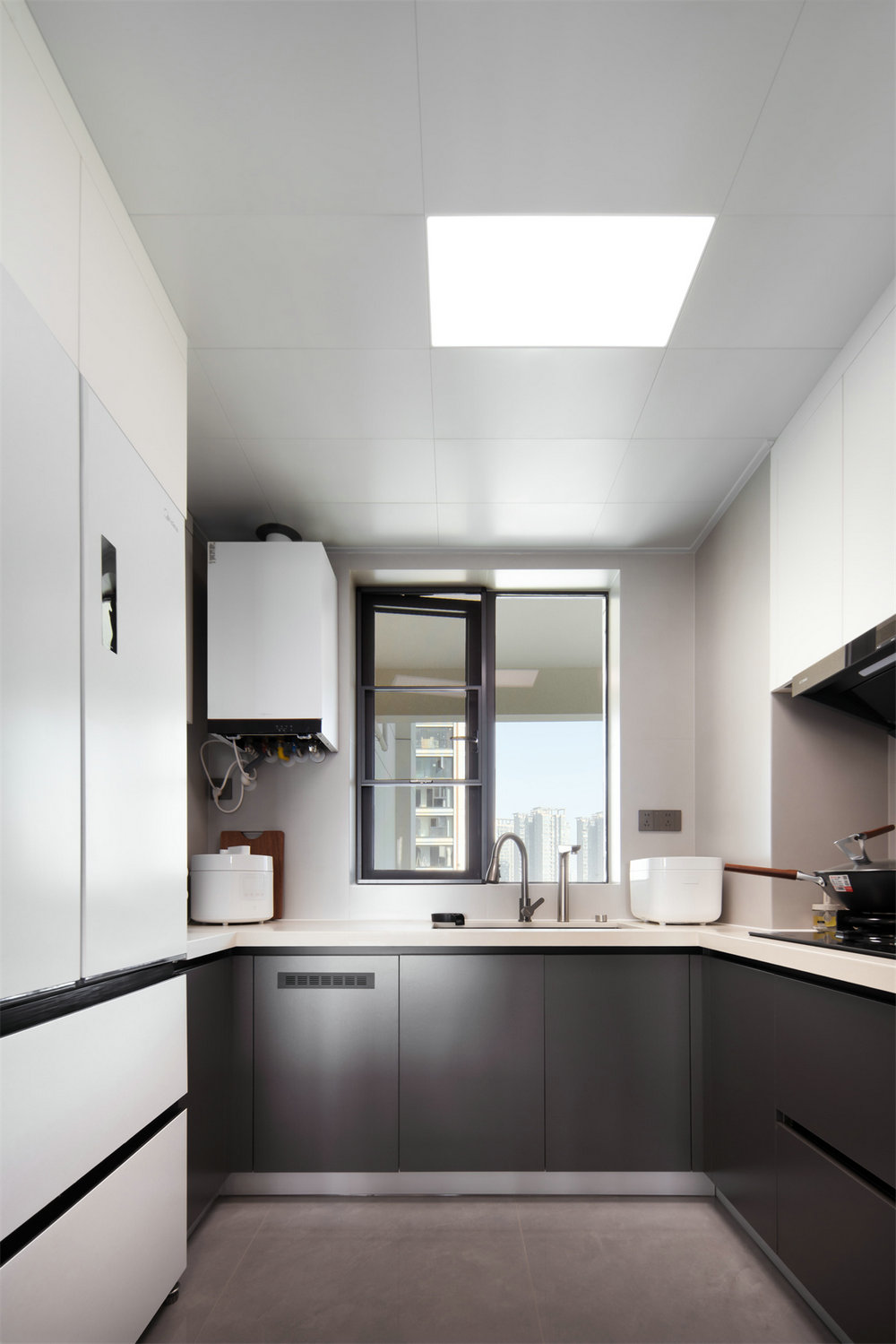 信達新外灘133平意式簡約風格裝修效果圖