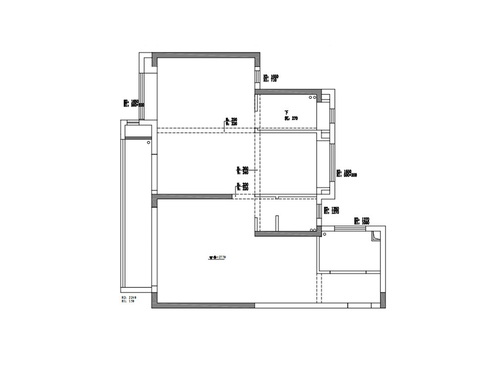 中交澄園130平現代風格裝修效果圖