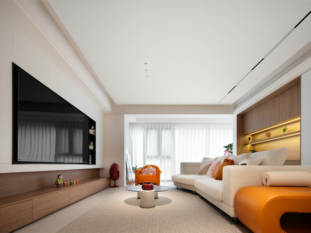 中交澄園130平現代風格裝修效果圖