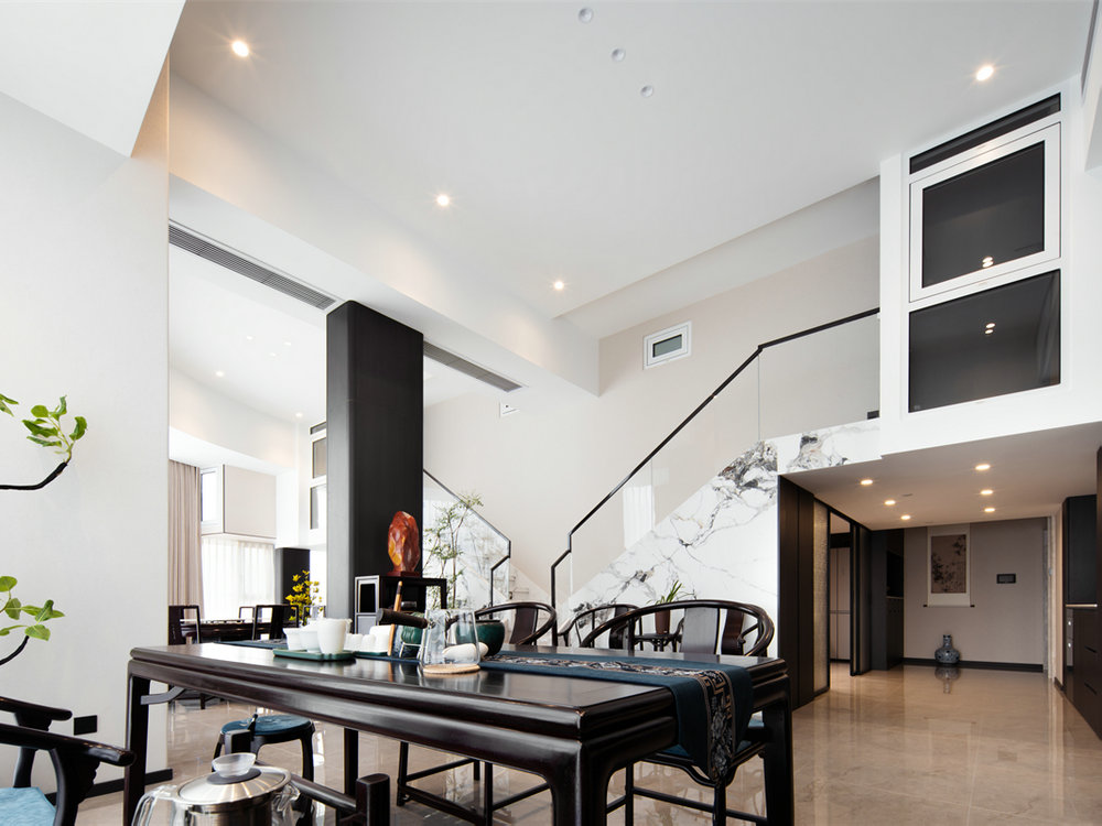 西北湖中心190平新中式風格裝修效果圖