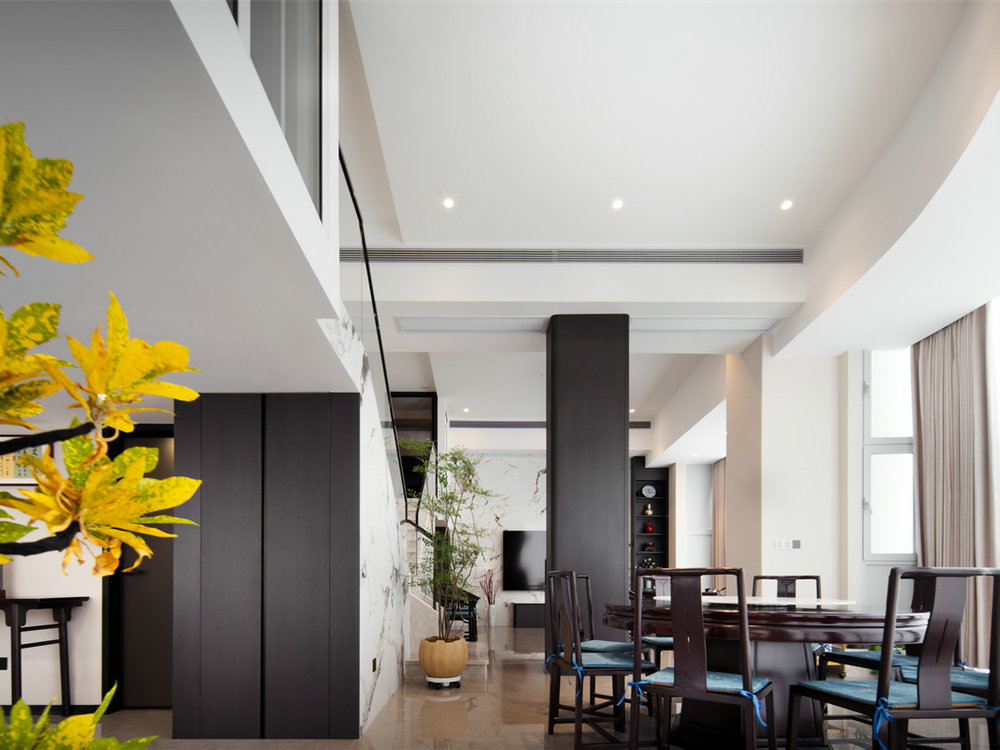 西北湖中心190平新中式風格裝修效果圖