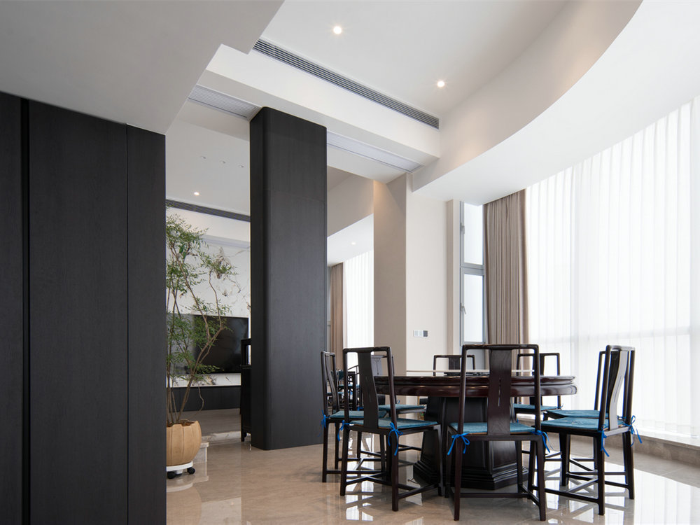 西北湖中心190平新中式風格裝修效果圖