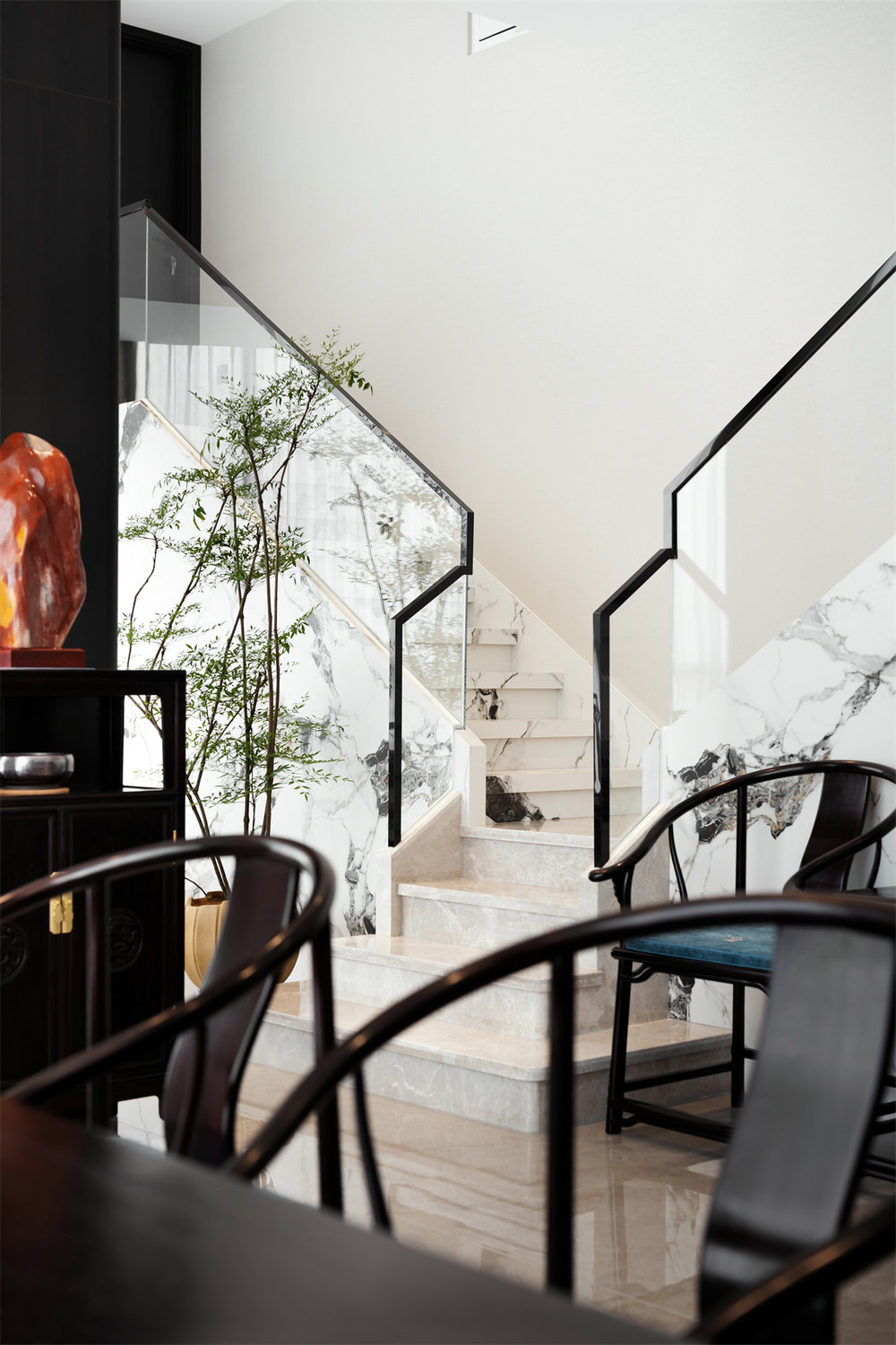 西北湖中心190平新中式風格裝修效果圖