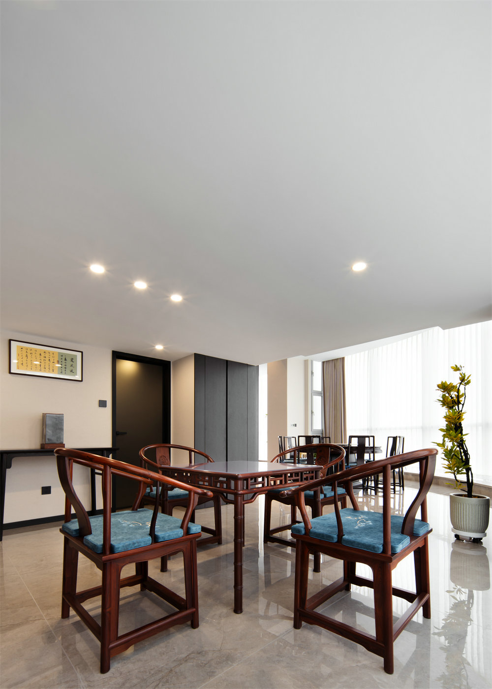 西北湖中心190平新中式風格裝修效果圖